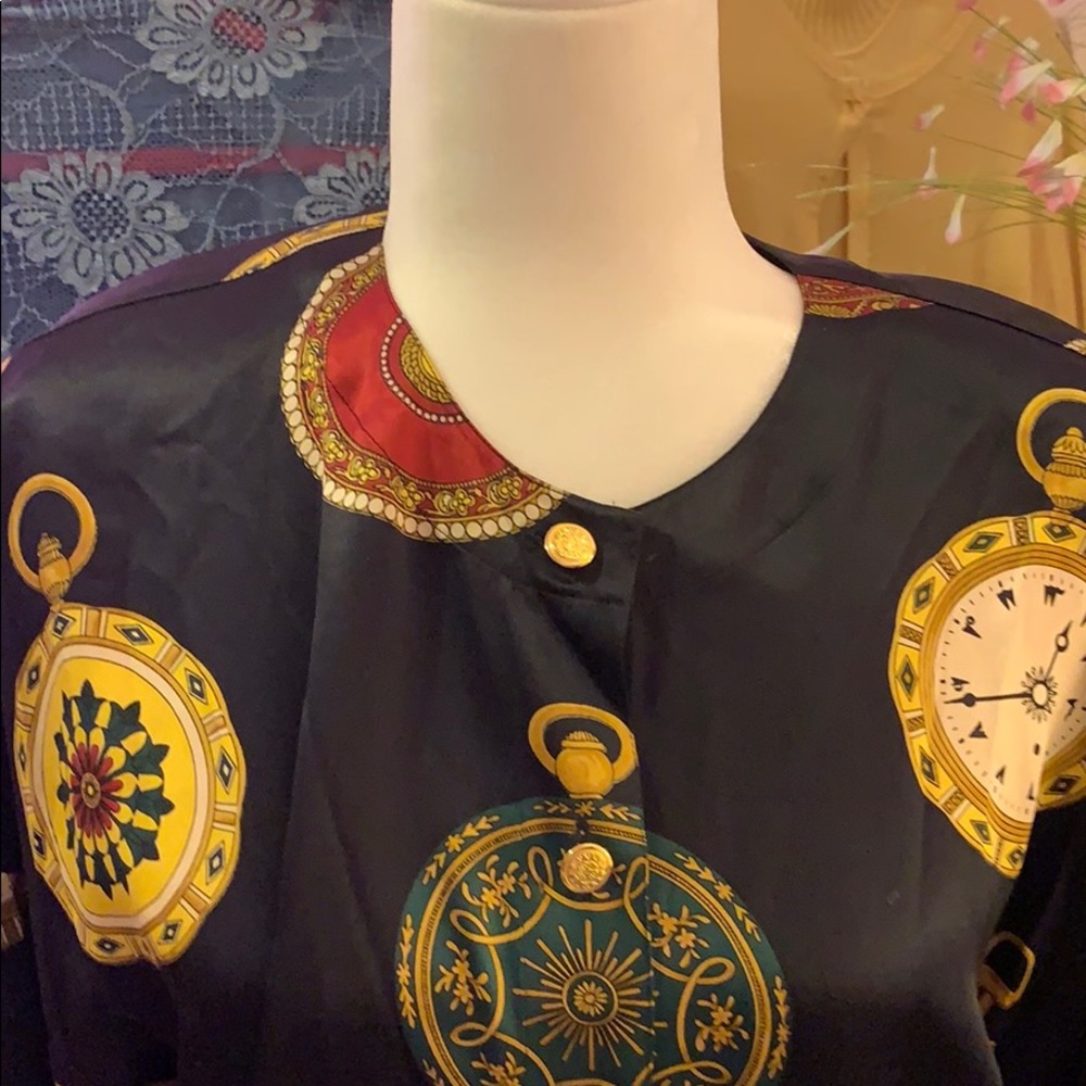 Vintage escada silk blouse